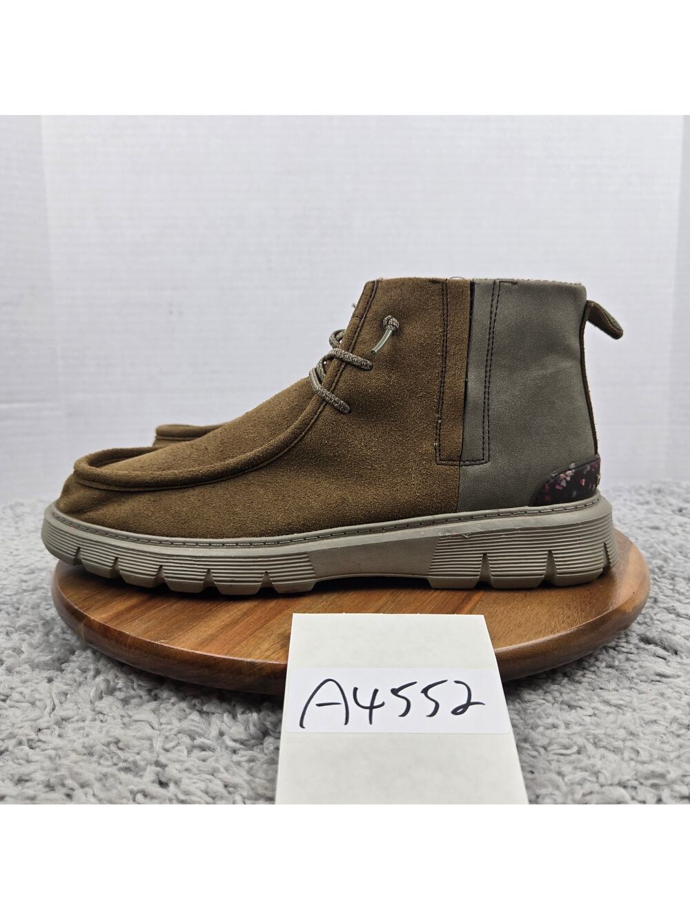 Hey Dude Men 11 Boris Eco Tobacco Brown Casual Daily Lifestyle Chukka Ankle Boot